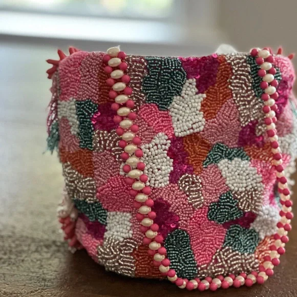 Colorful Beaded Handbag - Picture 3 of 5